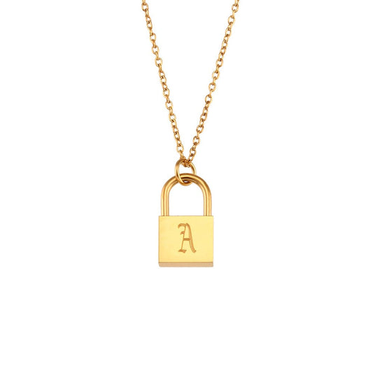 Locked With You Inital Necklace