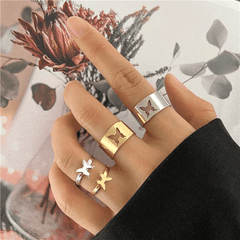 Butterfly Couple Rings - Pura Jewels