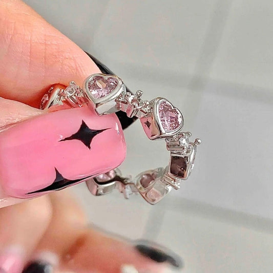 Peony Seven Hearts Ring - Pura Jewels