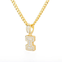 Icey Initial Letter Necklace