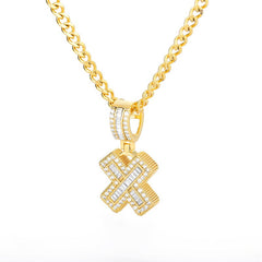 Icey Initial Letter Necklace