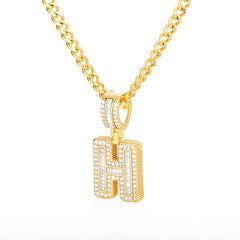 Icey Initial Letter Necklace