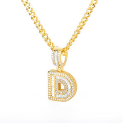 Icey Initial Letter Necklace