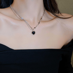 Crystal Heart Necklace - Pura Jewels