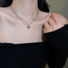 Crystal Heart Necklace - Pura Jewels