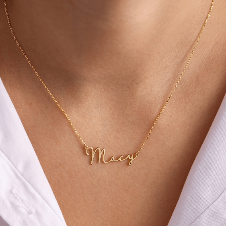 Personalized Cursive Name Necklace