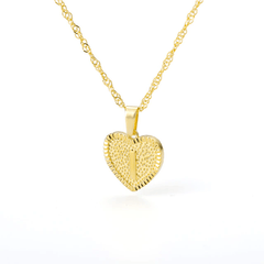 Heart Letter Initial Necklace