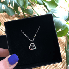 Personalized Photo Projection Heart Necklace