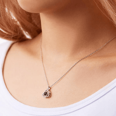 Personalized Photo Projection Heart Necklace