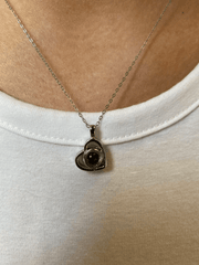Personalized Photo Projection Heart Necklace
