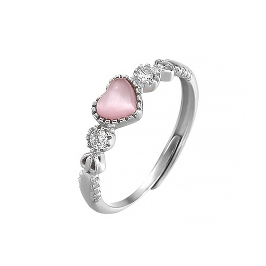 Anillo Corazón Mini Perla