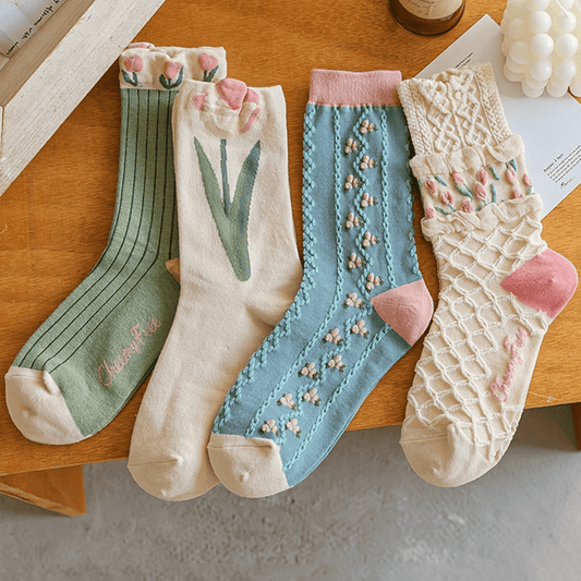 Tulip Dream Socks (4 Pairs)
