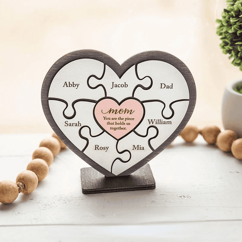 Personalized Family Name Puzzle Mother's Day Gift