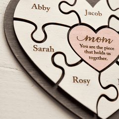 Personalized Family Name Puzzle Mother's Day Gift