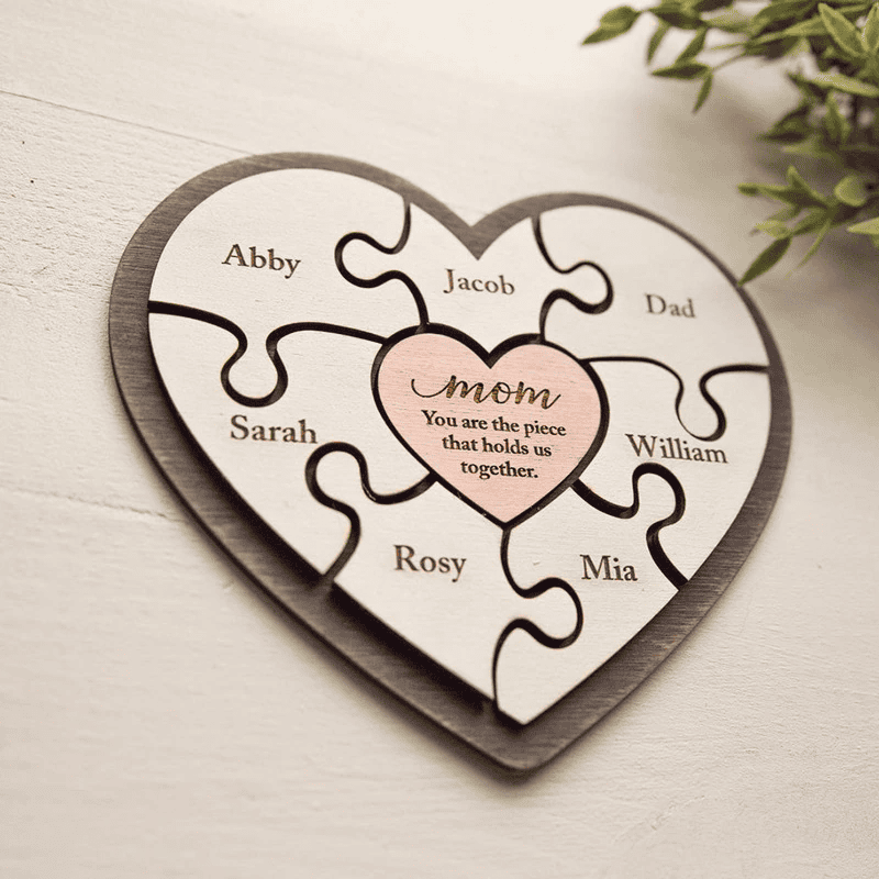Personalized Family Name Puzzle Mother's Day Gift