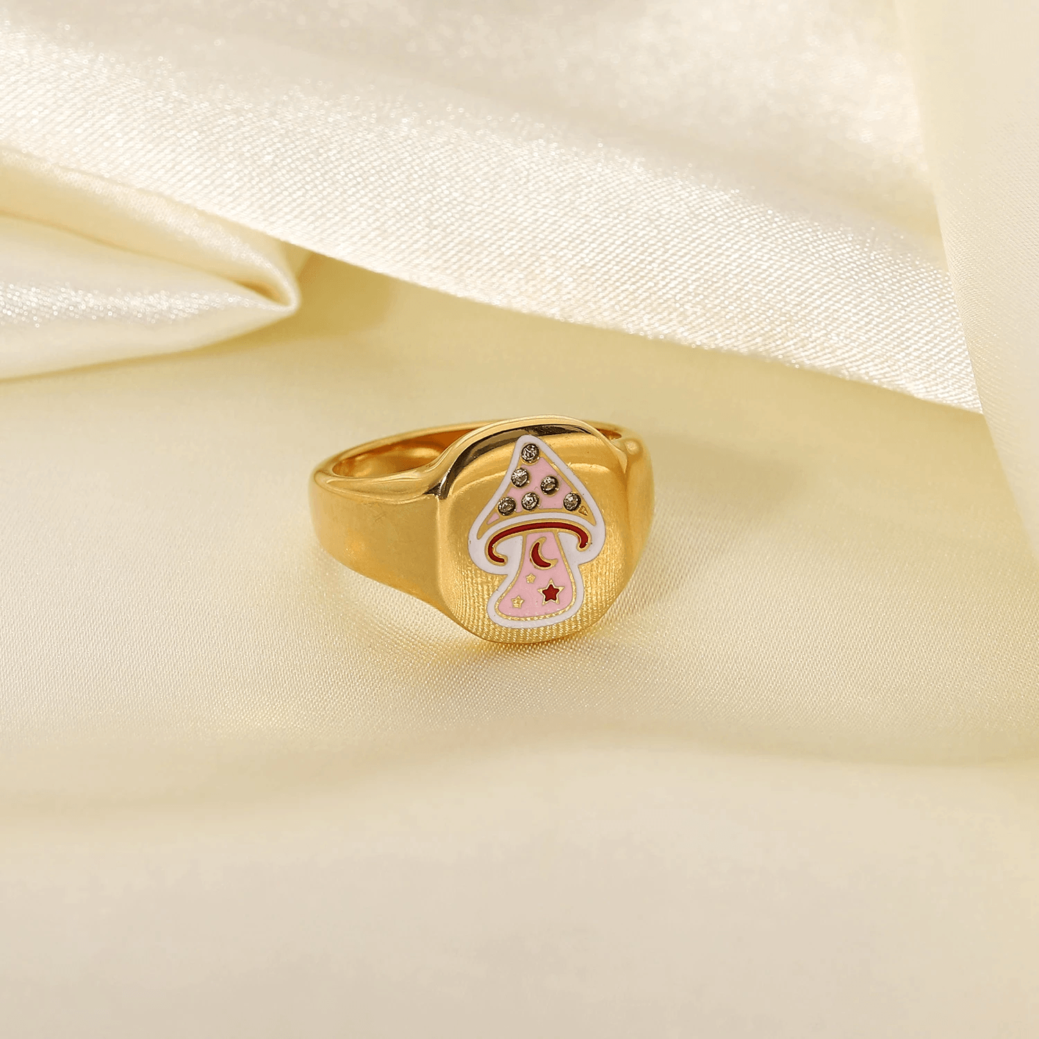 Mushroom Heart Ring - Pura Jewels