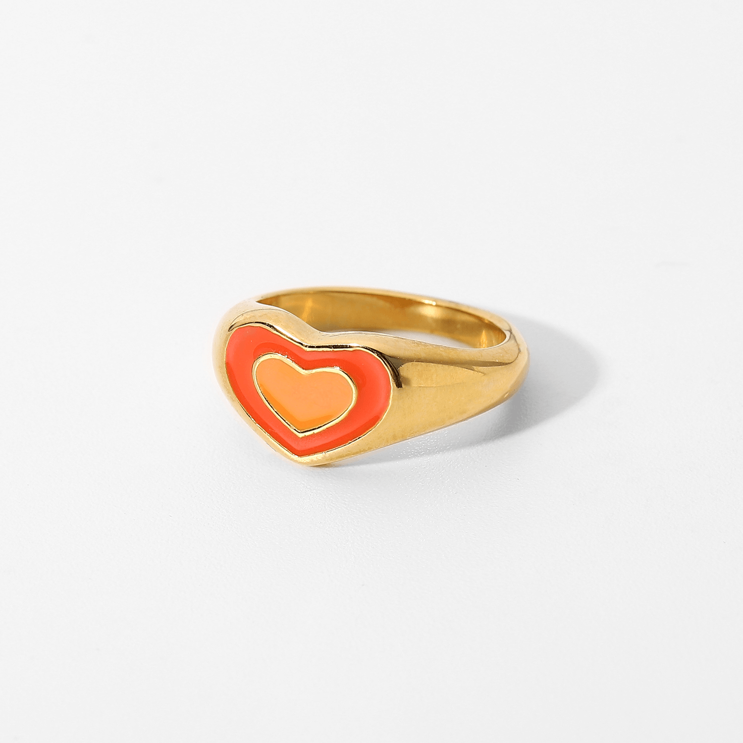 Tangerine Heart Ring - Pura Jewels