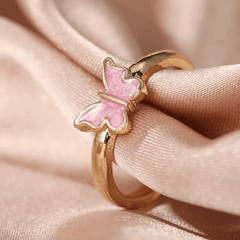 Blush Butterfly Ring - Pura Jewels