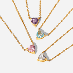Frost Heart Necklace - Pura Jewels