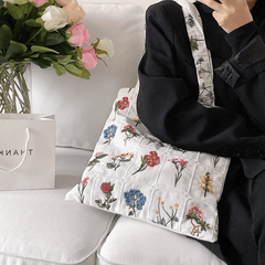 Blooming Beauty Embroidered Shoulder Bag - Pura Jewels
