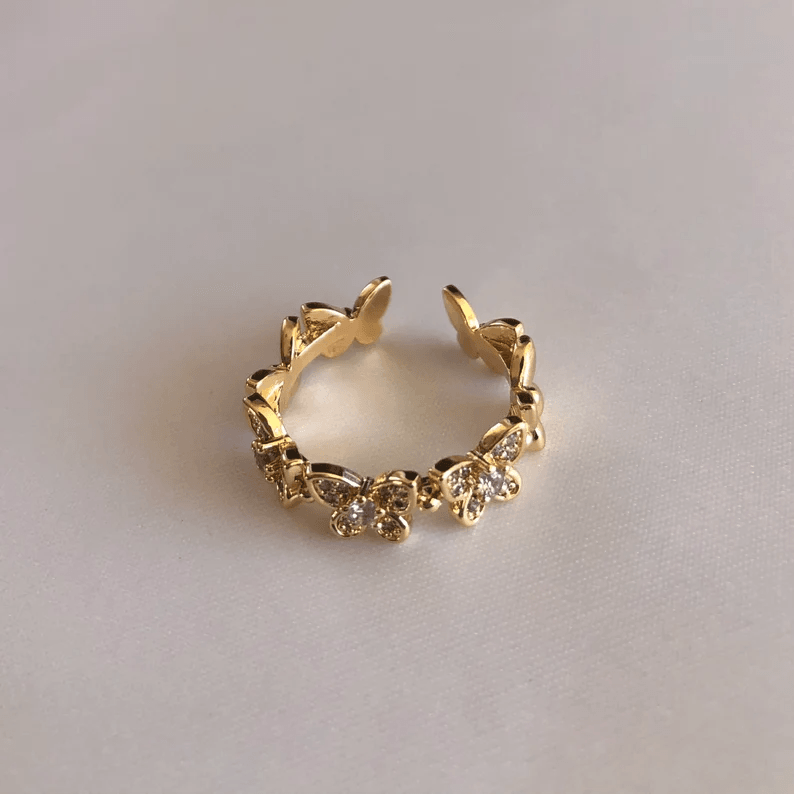 Butterfly Crown Ring - Pura Jewels