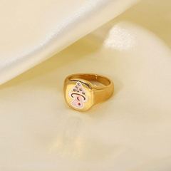 Mushroom Heart Ring - Pura Jewels
