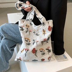 Blooming Beauty Embroidered Shoulder Bag - Pura Jewels
