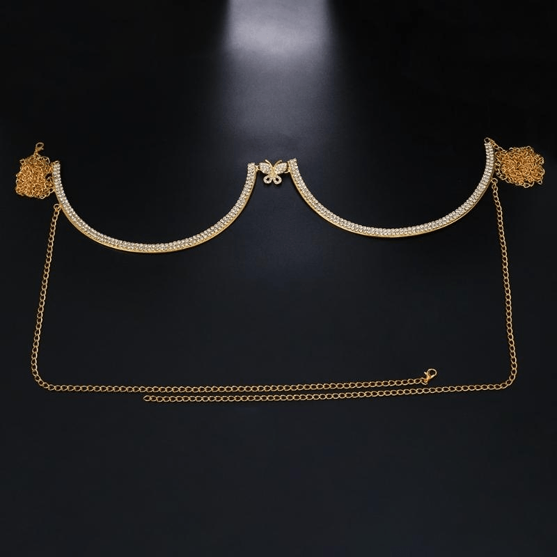 Butterfly Bra Chain Gold - Pura Jewels