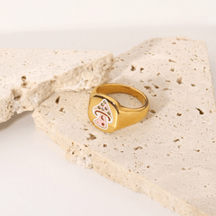 Mushroom Heart Ring - Pura Jewels