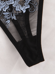 Black Floral Lingerie Set - Pura Jewels