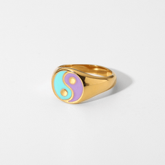 Cotton Candy Yin Yang Ring - Pura Jewels