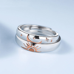 Sun & Moon Couple Rings - Pura Jewels