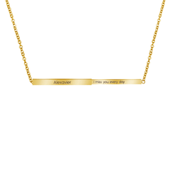 Custom Hidden Message Necklace Gold - Pura Jewels