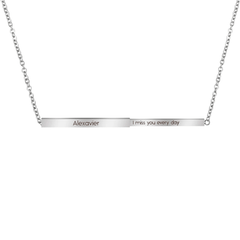 Custom Hidden Message Necklace Silver - Pura Jewels