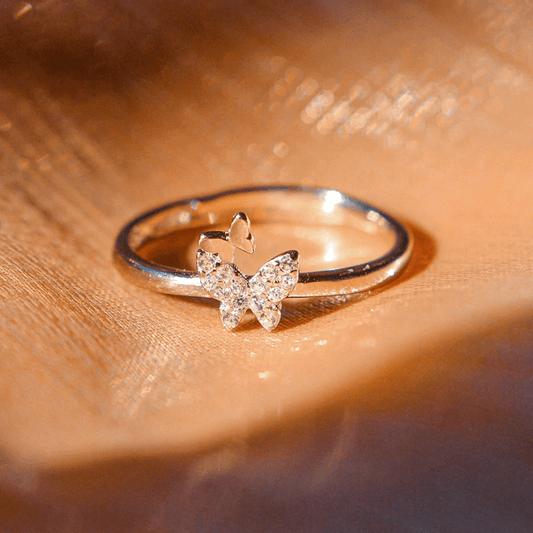Dainty Butterfly Ring - Pura Jewels