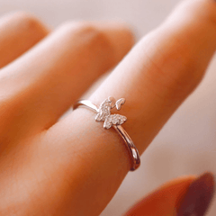 Dainty Butterfly Ring - Pura Jewels