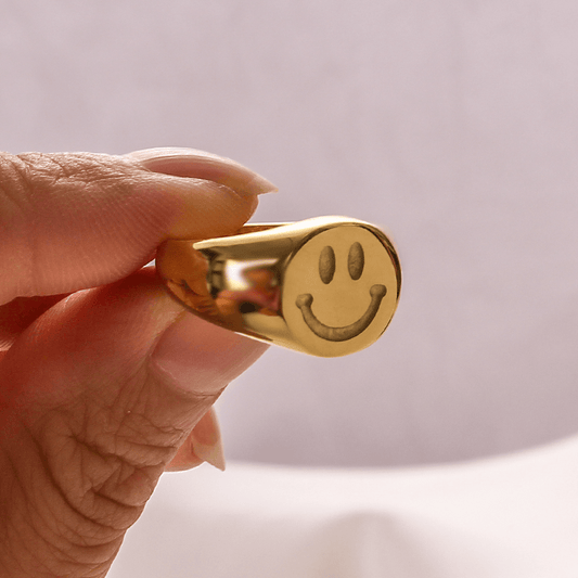 Smiley Face Ring - Pura Jewels
