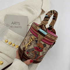 Chromatic Print Shoulder Purse
