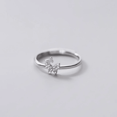 Dainty Butterfly Ring Adjustable - Pura Jewels
