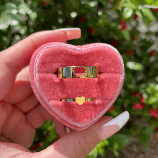 Heart Couple Rings - Pura Jewels