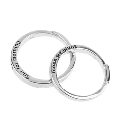 Sun & Moon Couple Rings (Set of 2) - Pura Jewels