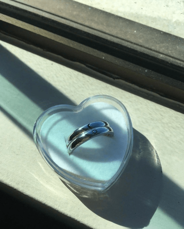 Sun & Moon Couple Rings (Set of 2) - Pura Jewels