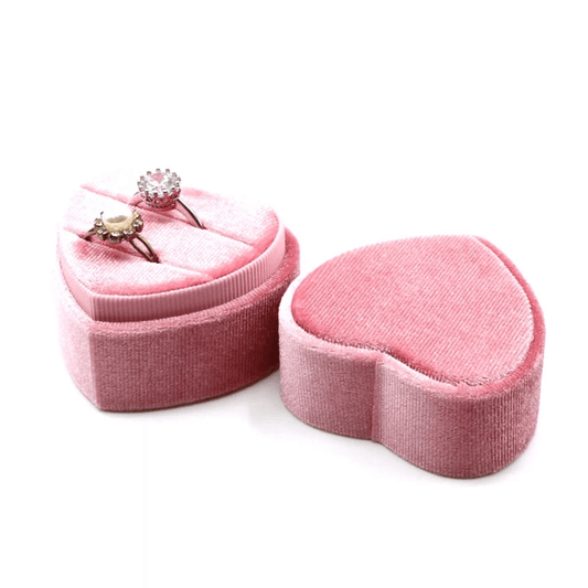 Heart Ring Box (2 Ring Slots) - Pura Jewels