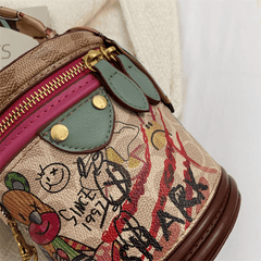 Chromatic Print Shoulder Purse