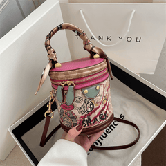 Chromatic Print Shoulder Purse