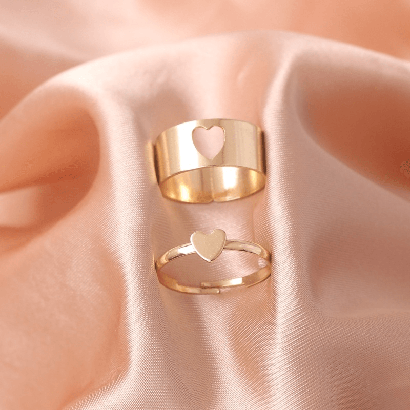 Heart Couple Rings - Pura Jewels