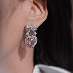 Aretes de amor con nudos