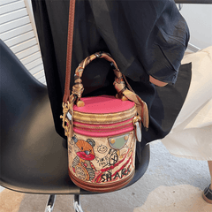 Chromatic Print Shoulder Purse