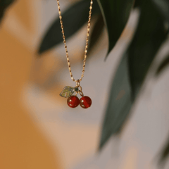 Bing Cherry Necklace - Pura Jewels