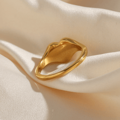Happy Face Heart Ring - Pura Jewels